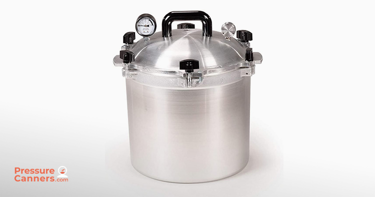All American 921 Canner Pressure Cooker, 21.5 qt, Silver 