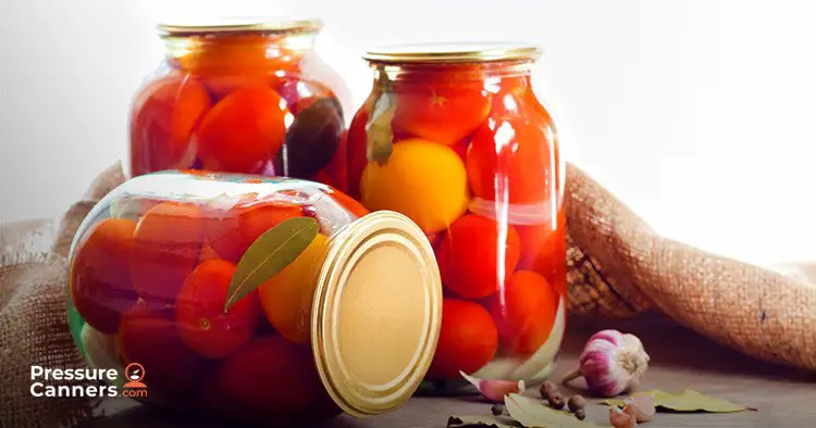 Tomatoes in a glass jars