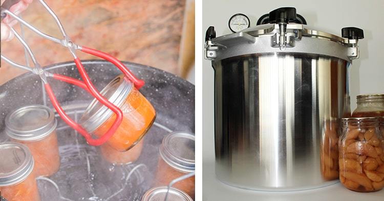 Bath canning vs  pressure canning method