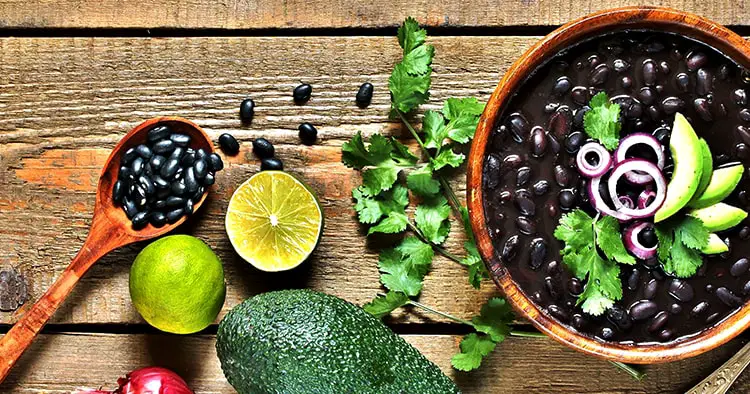 black bean soup or stew.