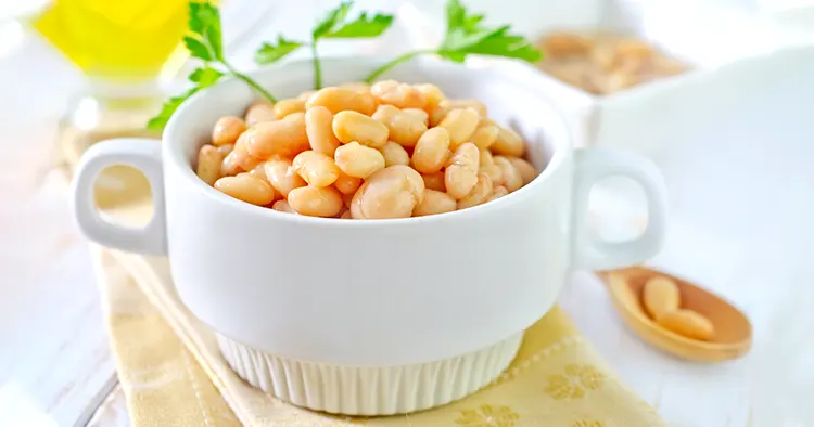 white beans in a bowl